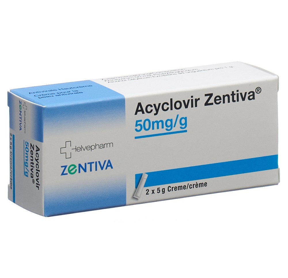 ACYCLOVIR Zentiva crème 50 mg/g 2 tb 5 g