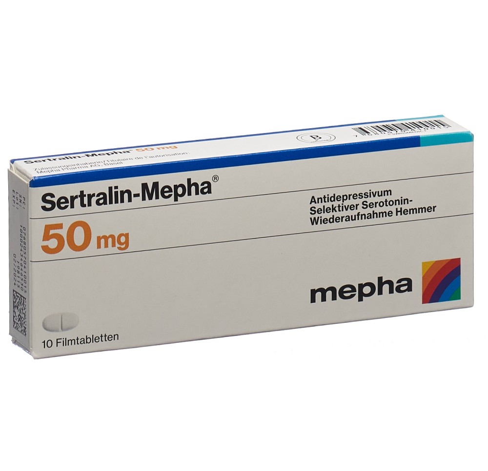 SERTRALIN Mepha cpr pell 50 mg 10 pce