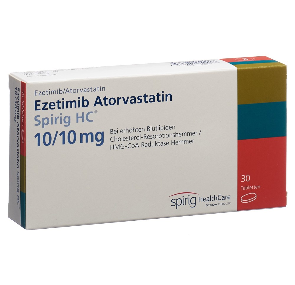 EZETIMIBE Atorvast Spirig HC cpr 10mg/10mg 30 pce