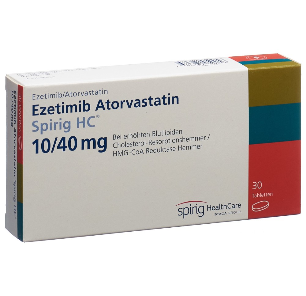 EZETIMIBE Atorvast Spirig HC cpr 10mg/40mg 30 pce