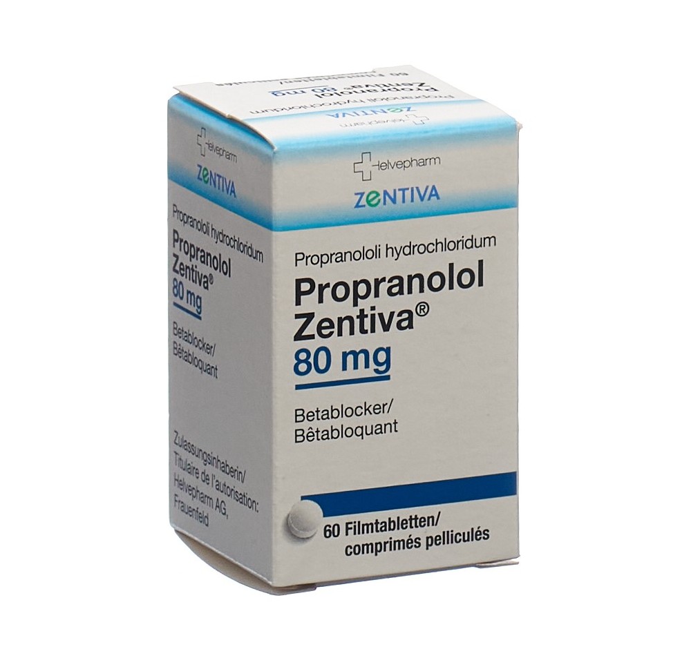 PROPRANOLOL Zentiva cpr pell 80 mg bte 60 pce