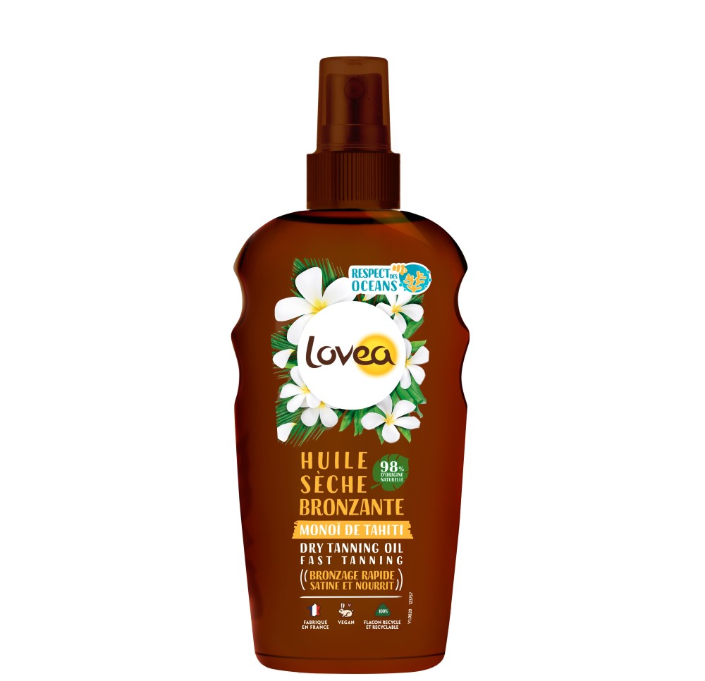 LOVEA huile sèche bronzante monoï de tahiti 150 ml