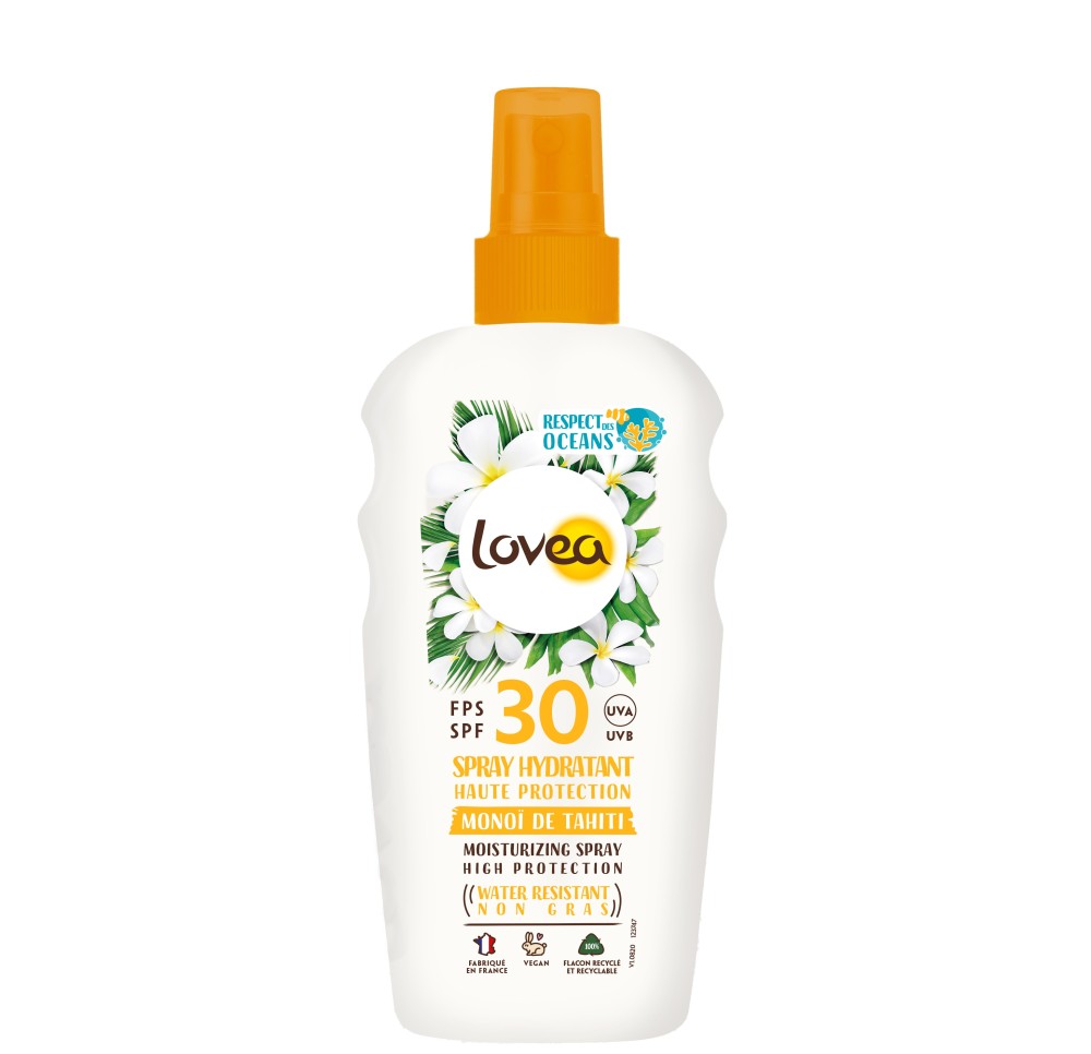 LOVEA spray hydratant SPF30 monoï de Tahiti 150 ml