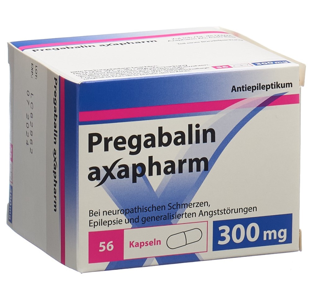 PREGABALINE axapharm caps 300 mg 56 pce