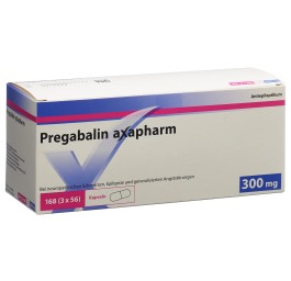 PREGABALINE axapharm caps 300 mg 168 pce
