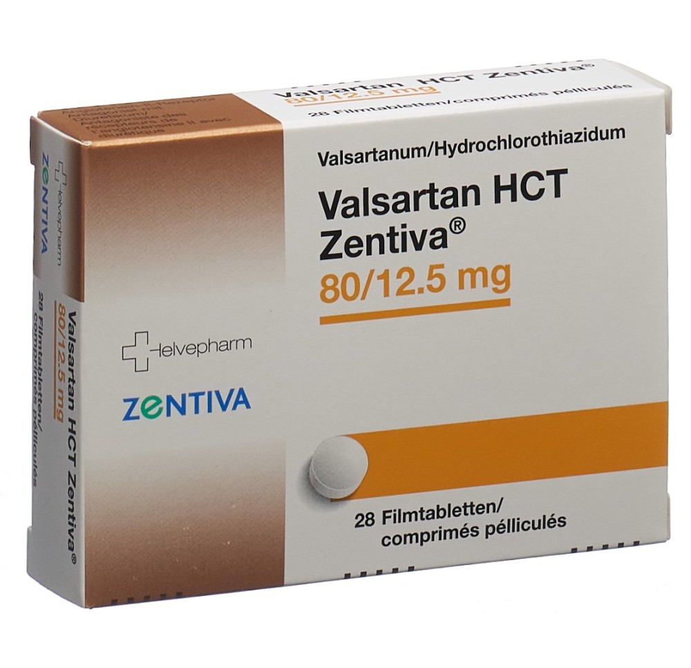 VALSARTAN HCT Zentiva cpr pell 80/12.5mg 28 pce