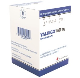 YALDIGO cpr 1600 mg 60 pce