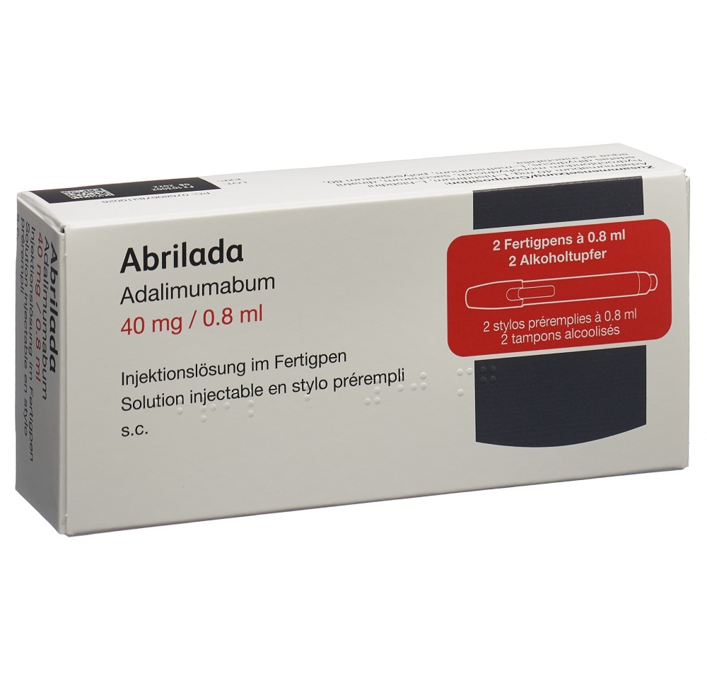 ABRILADA sol inj 40 mg/0.8ml stylo pré 2 x 0.8 ml