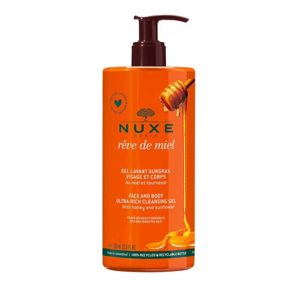 NUXE Rêve de Miel Gel Lavant Surgras 750 ml