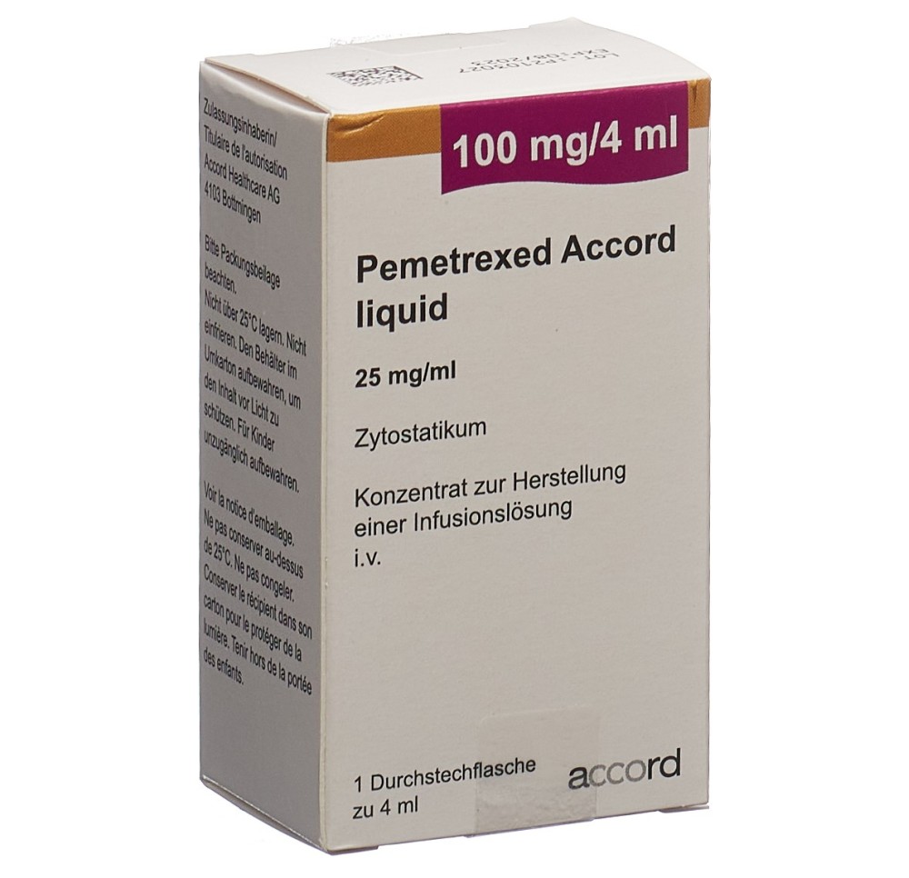 PEMETREXED Accord liquid 100 mg/4ml flac