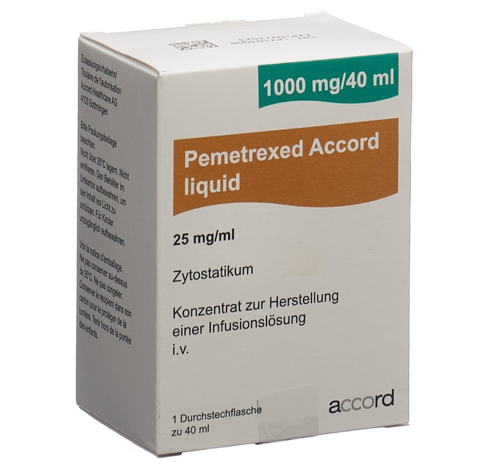 PEMETREXED Accord liquid 1000 mg/40ml flac