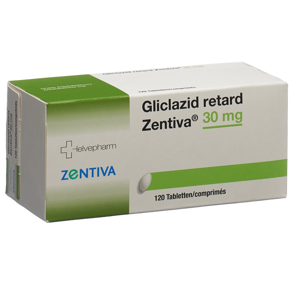 GLICLAZIDE retard Zentiva cpr ret 30 mg 120 pce