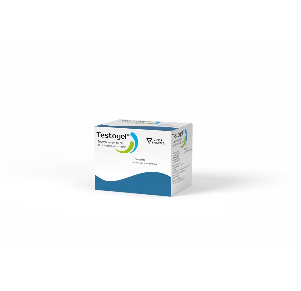 TESTOGEL gel 50 mg/5g 30 sach 5 g