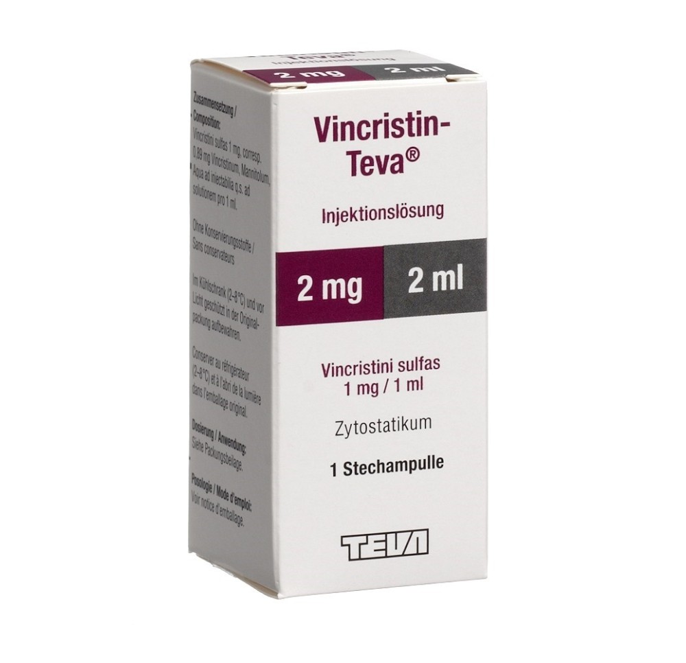 VINCRISTIN Teva sol inj 2 mg/2ml flac 2 ml