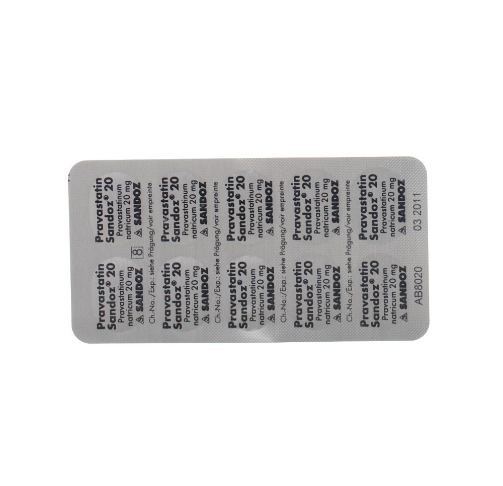 PRAVASTATINE Sandoz cpr 20 mg 100 pce