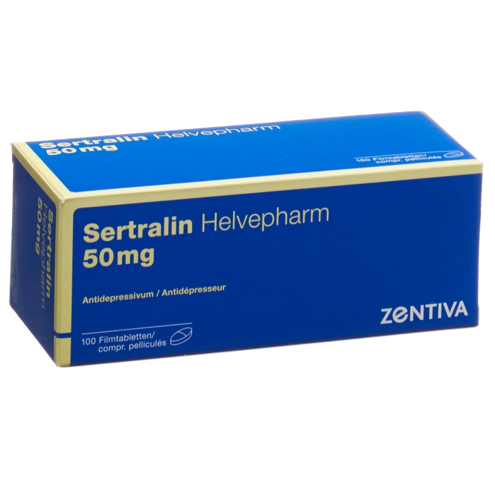 SERTRALINE Helvepharm cpr pell 50 mg 100 pce