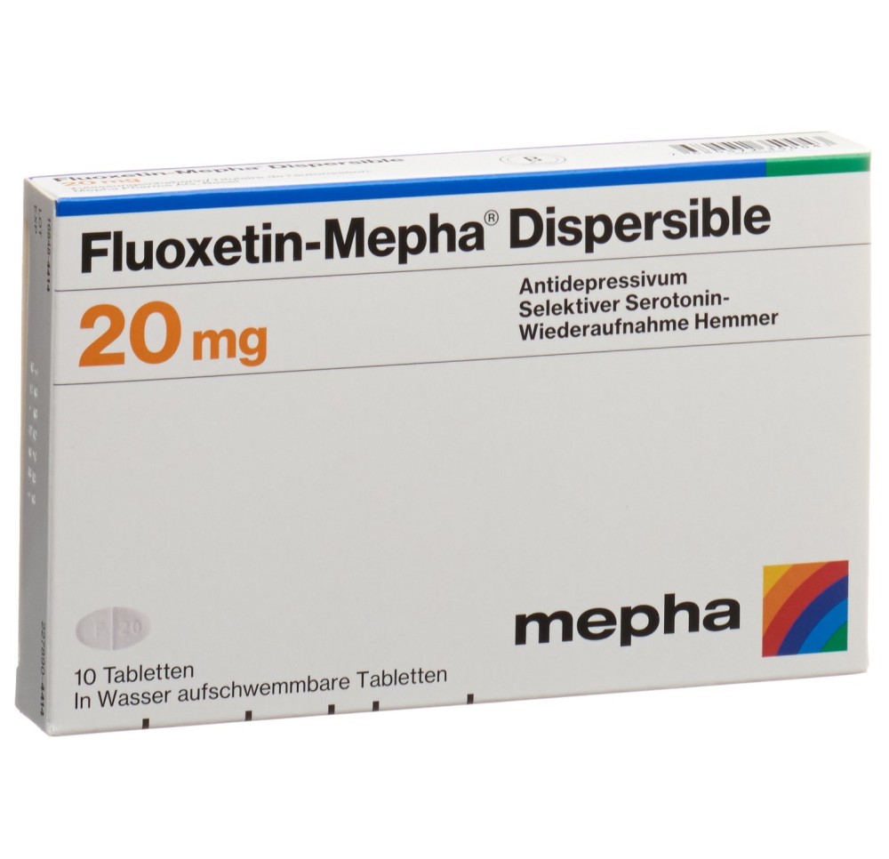 FLUOXETIN Mepha Dispersible cpr 20 mg 10 pce