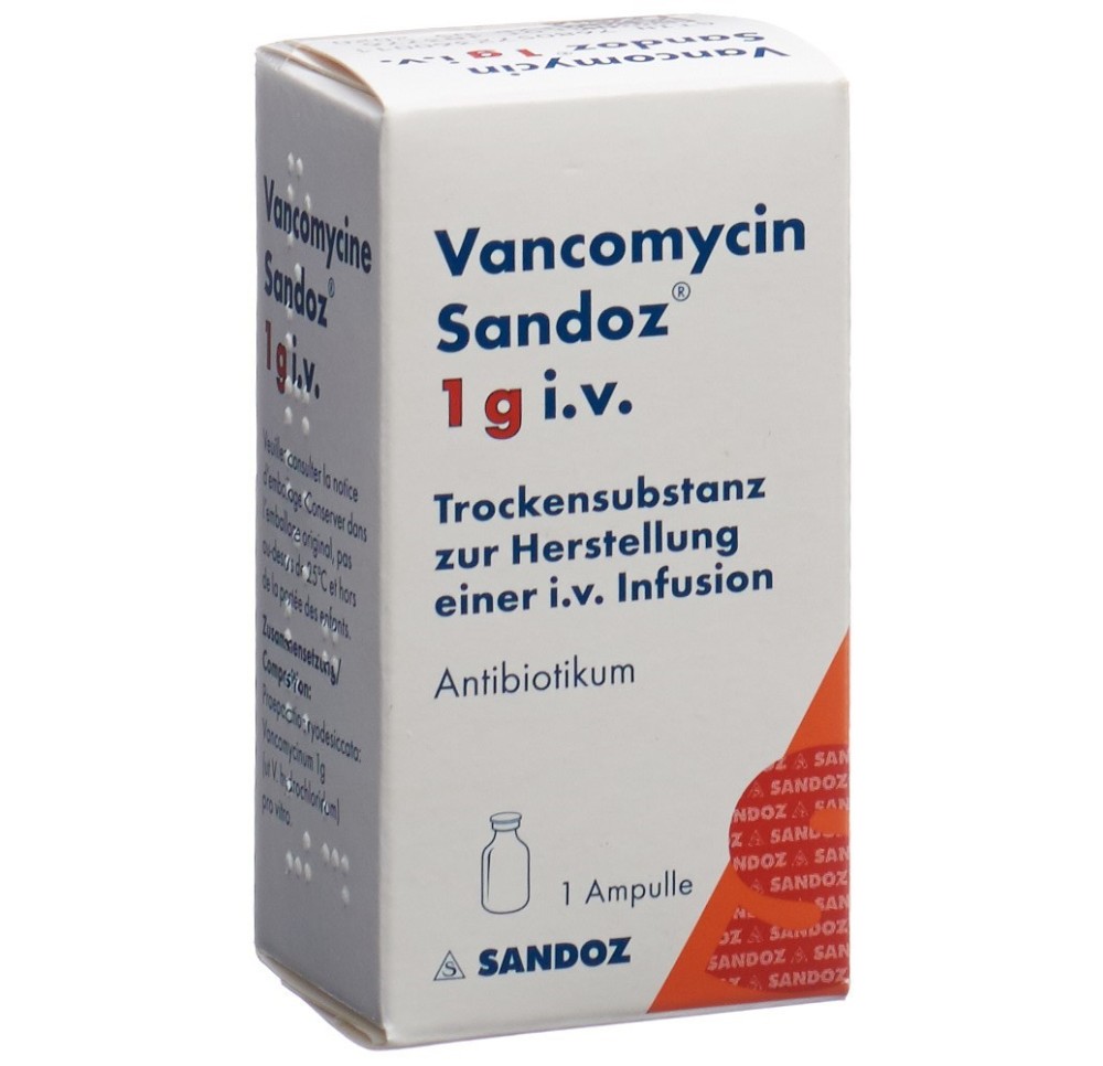 VANCOMYCINE Sandoz subst sèche 1 g i.v. flac