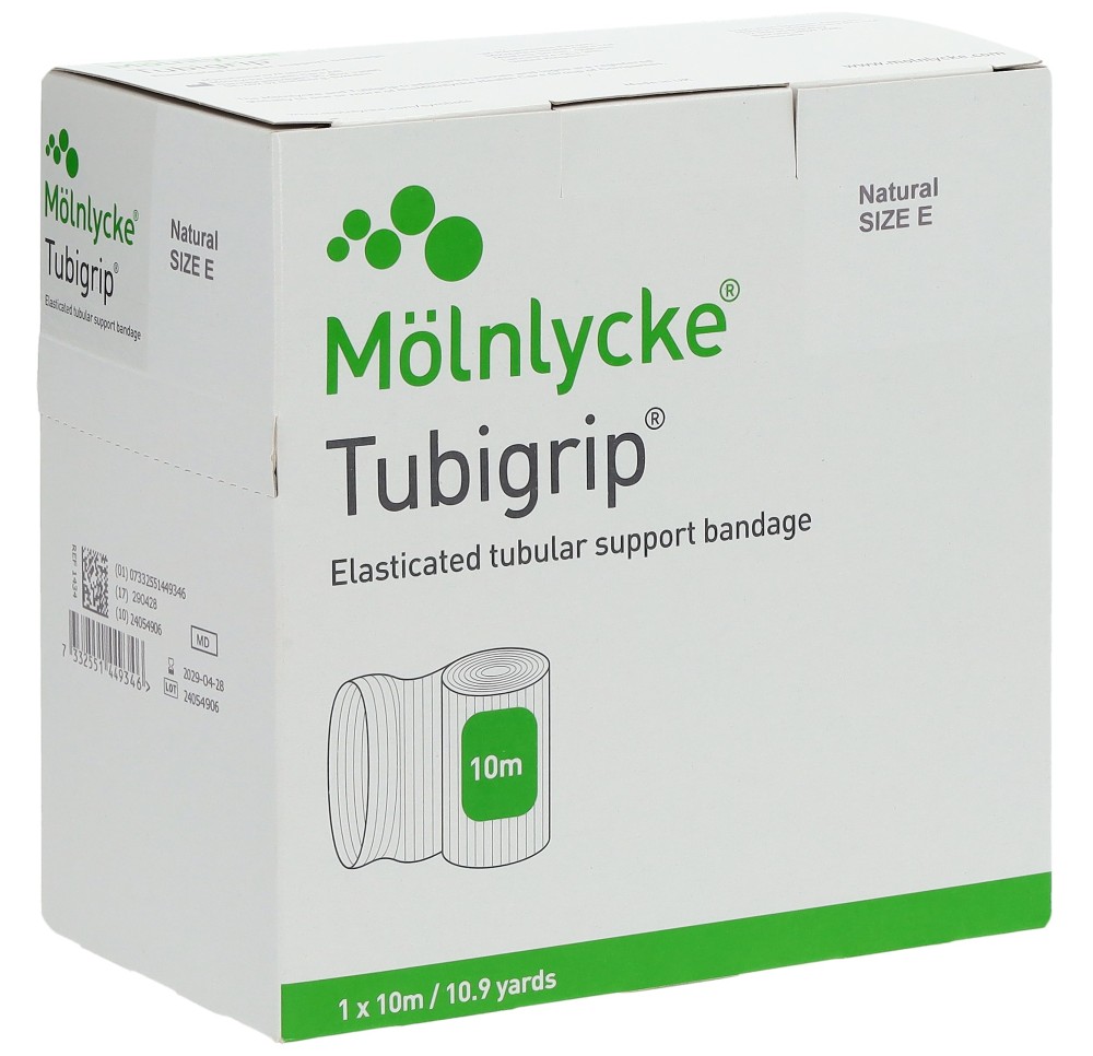 TUBIGRIP bandage tubulaire E 10mx8.75cm nature