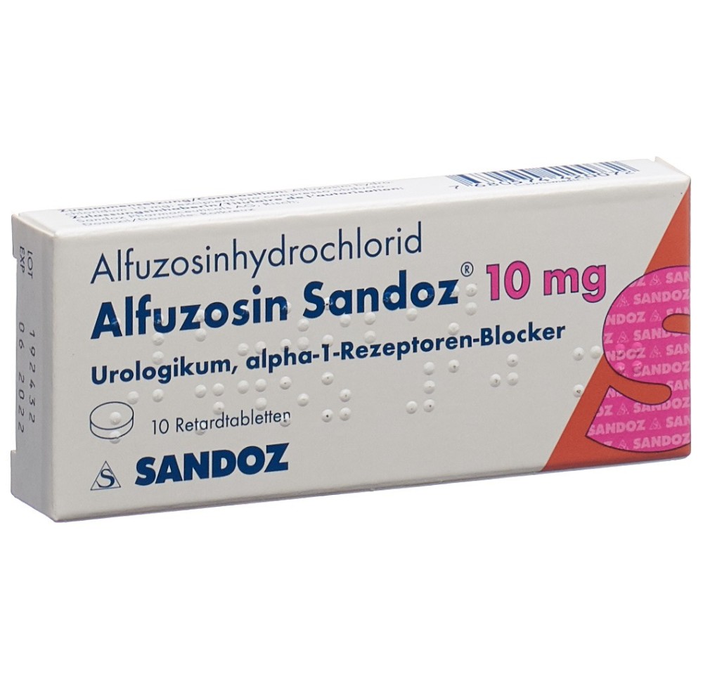 ALFUZOSINE Sandoz cpr ret 10 mg 10 pce
