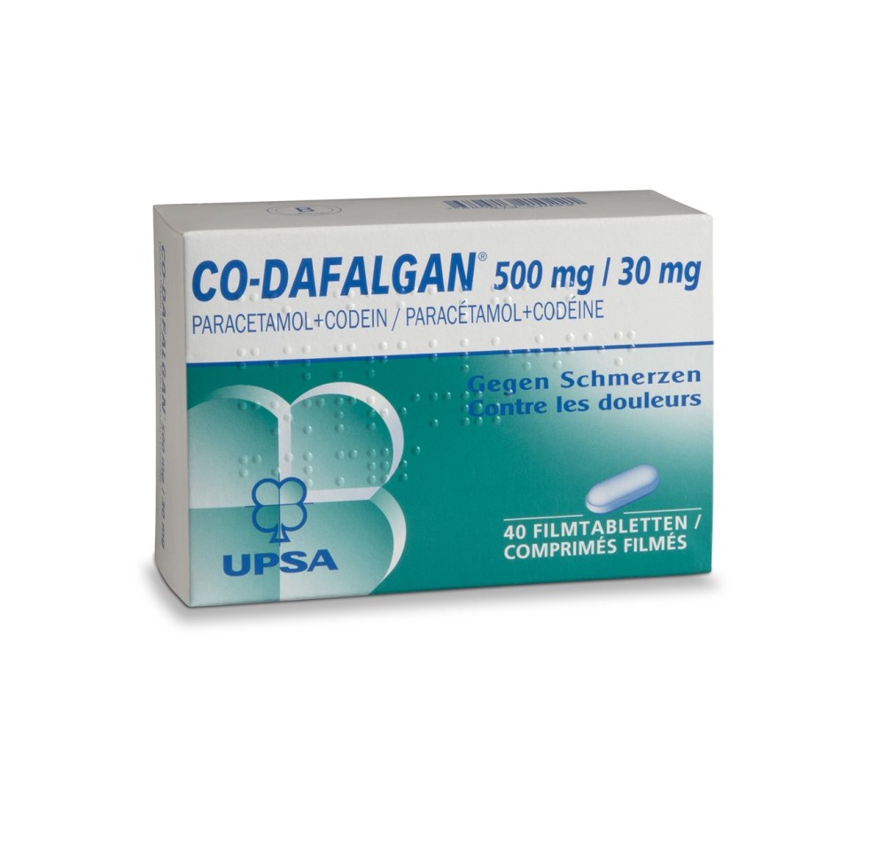 CO-DAFALGAN cpr pell 500/30mg 40 pce