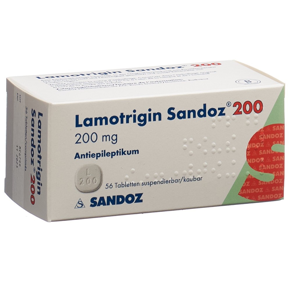 LAMOTRIGINE Sandoz cpr disp 200 mg 56 pce