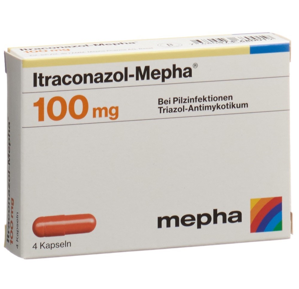 ITRACONAZOL Mepha 4 capsules 100 mg 4 pce