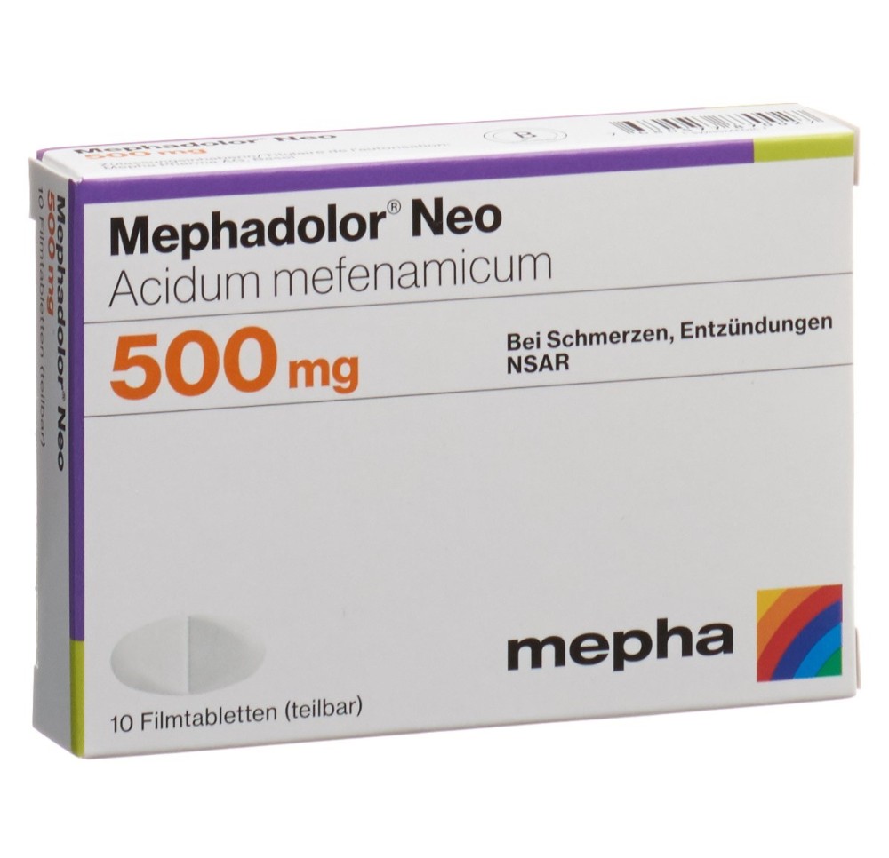 MEPHADOLOR Neo cpr pell 500 mg 10 pce