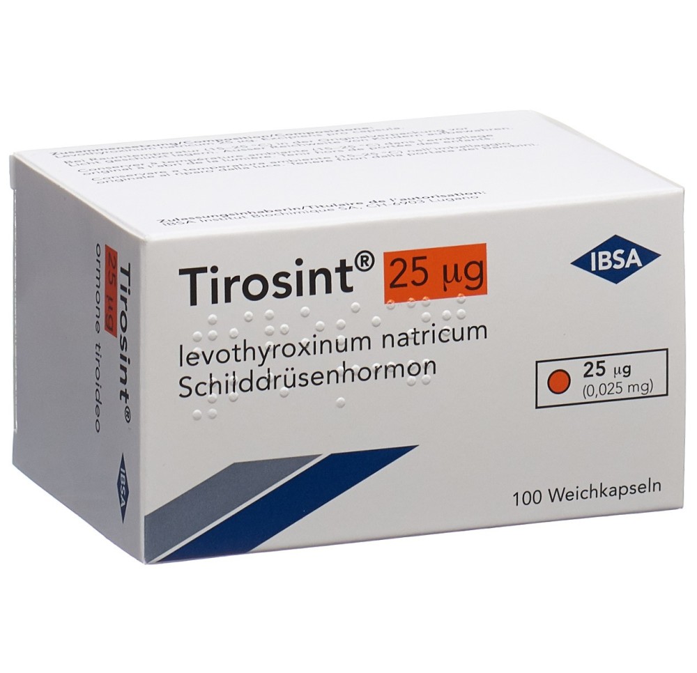 TIROSINT caps moll 25 mcg 100 pce