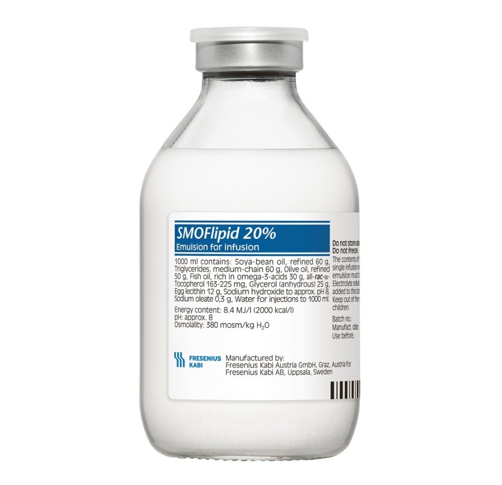 SMOFLIPID émuls perf 20 % 250ml fl verre 10 pce