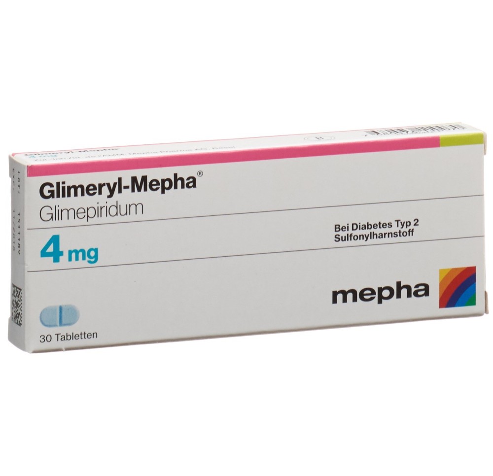 GLIMERYL Mepha cpr 4 mg 30 pce