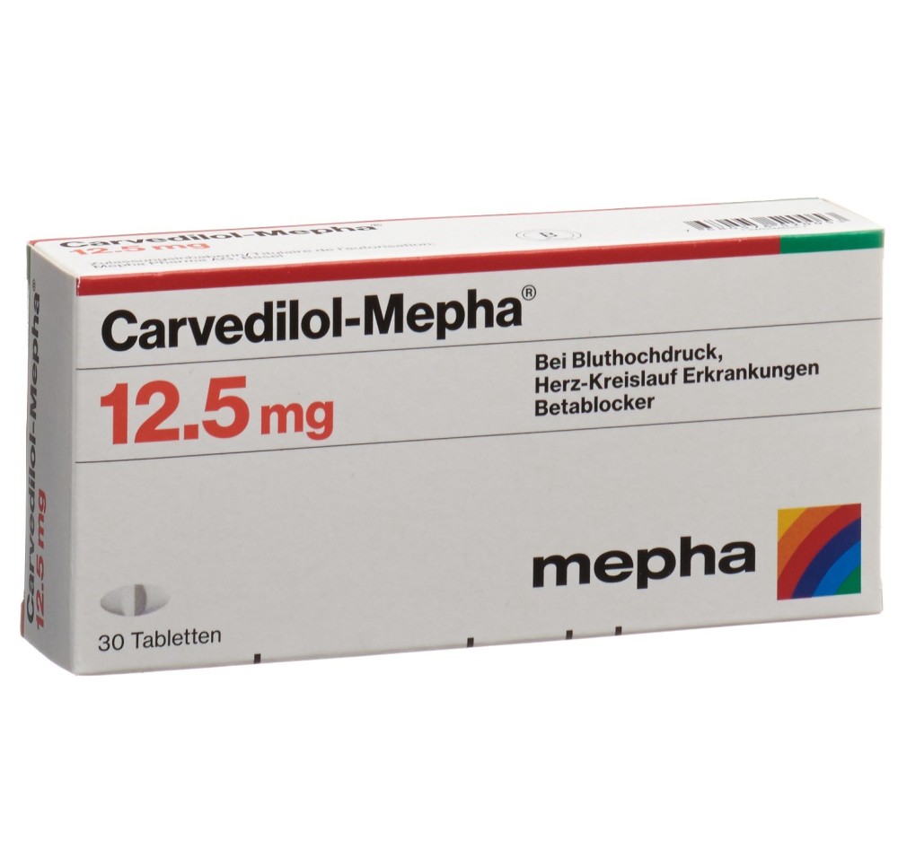 CARVEDILOL Mepha cpr 12.5 mg 30 pce