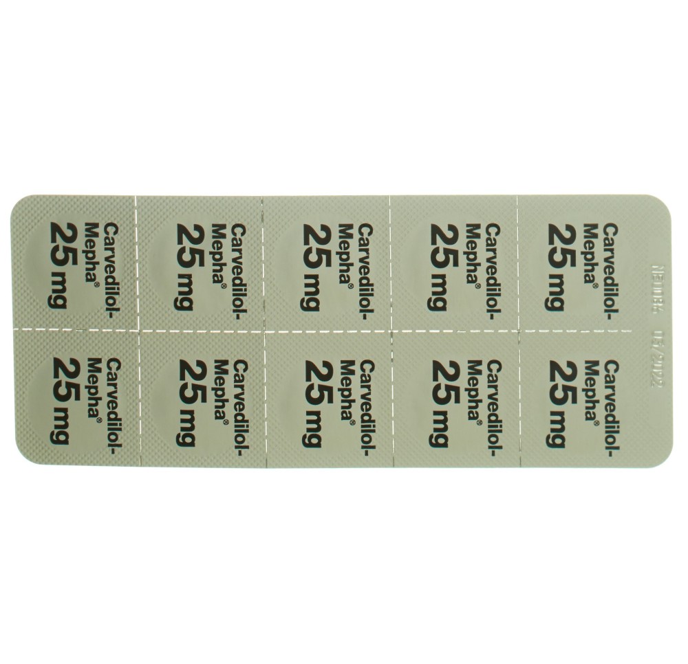 CARVEDILOL Mepha cpr 25 mg 100 pce