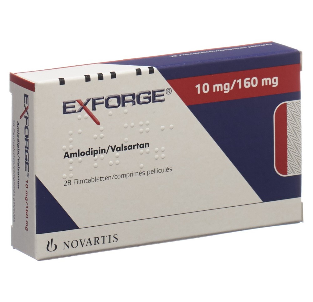 EXFORGE cpr pell 10mg/160mg 28 pce