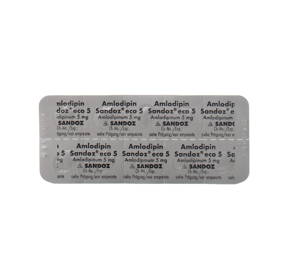 AMLODIPINE Sandoz eco cpr 5 mg 100 pce