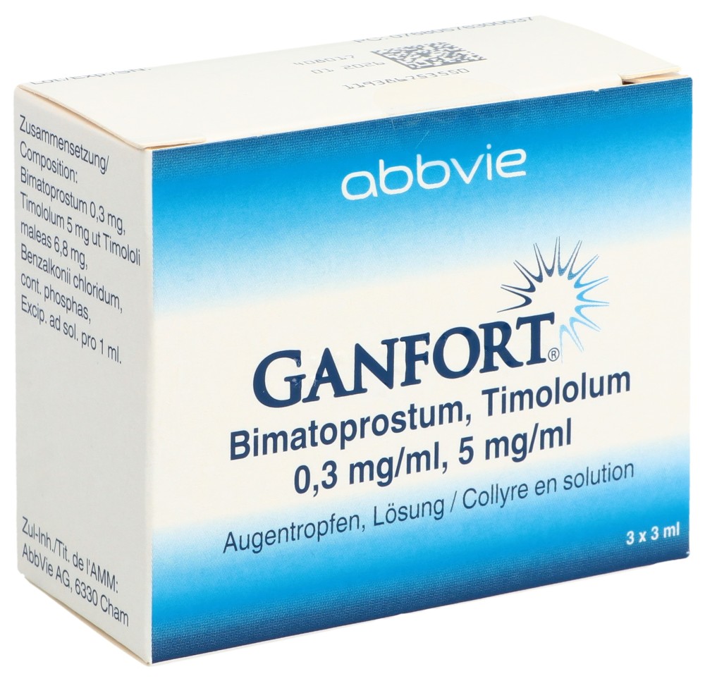GANFORT gtt opht 3 fl 3 ml