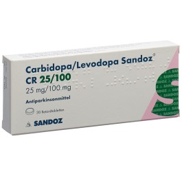 CARBIDO/LEVODO Sandoz CR cpr ret 25/100mg 30 pce