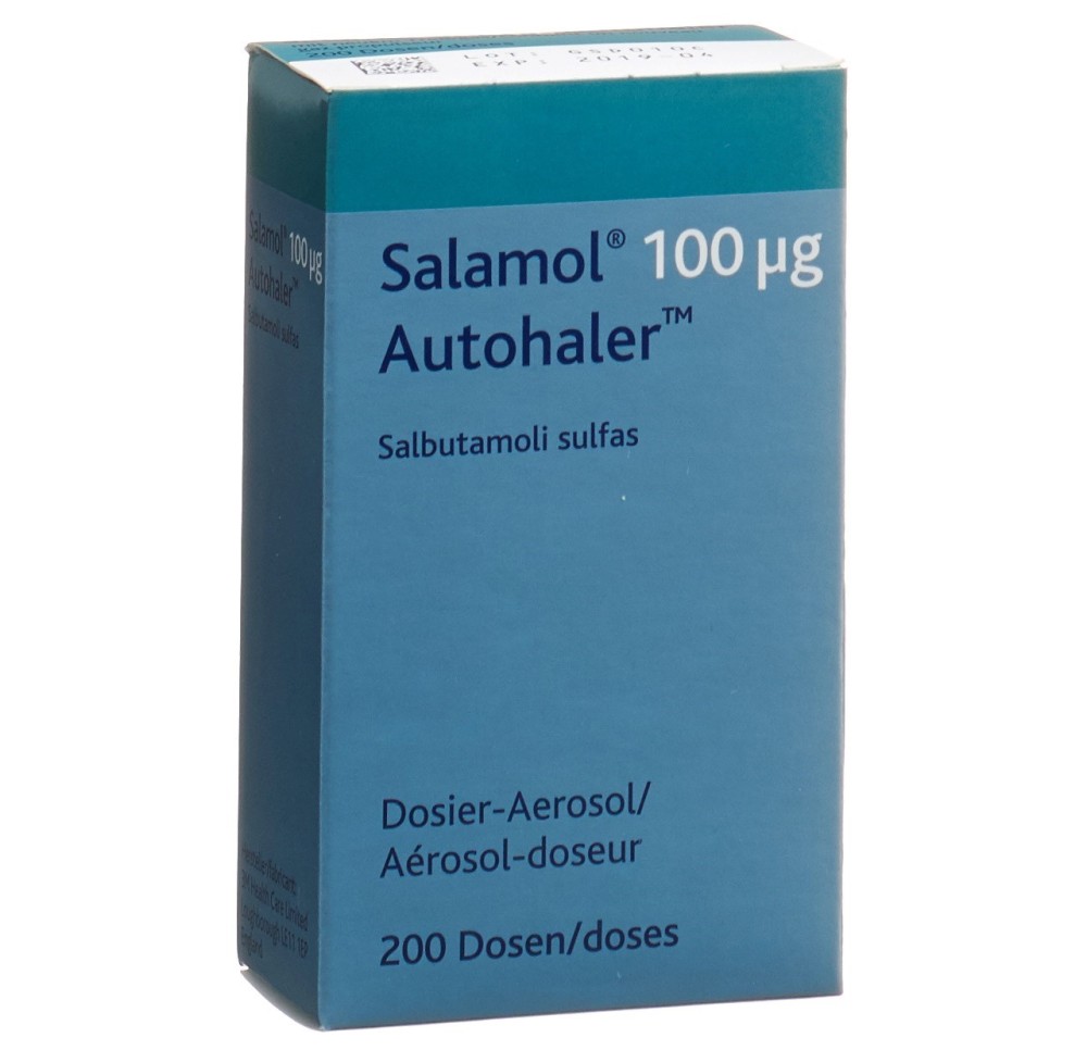 SALAMOL Autohaler aéros doseur 100 mcg 200 dos