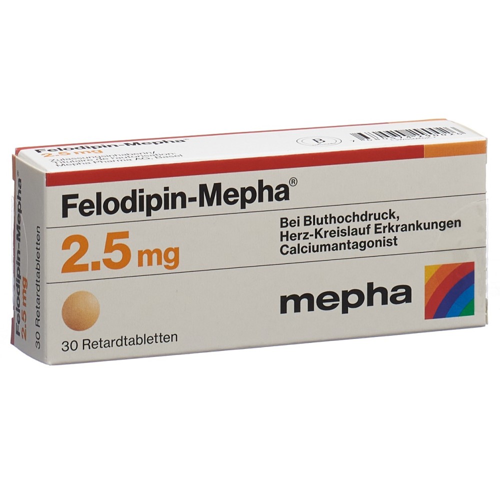 FELODIPIN Mepha cpr ret 2.5 mg 30 pce