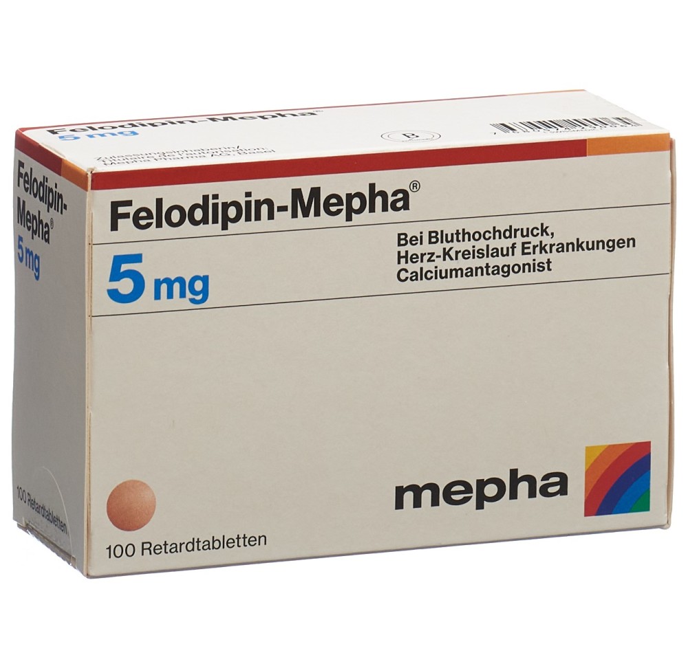 FELODIPIN Mepha cpr ret 5 mg 100 pce