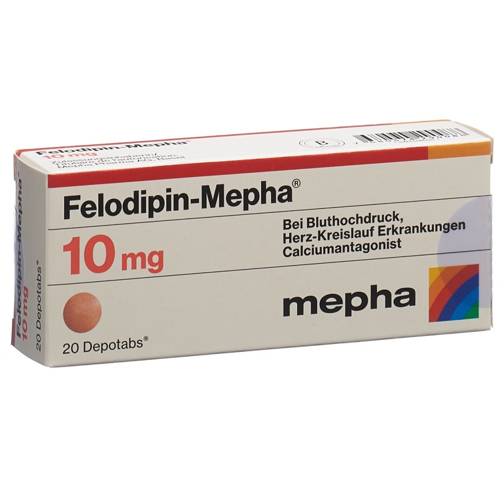 FELODIPIN Mepha cpr ret 10 mg 20 pce