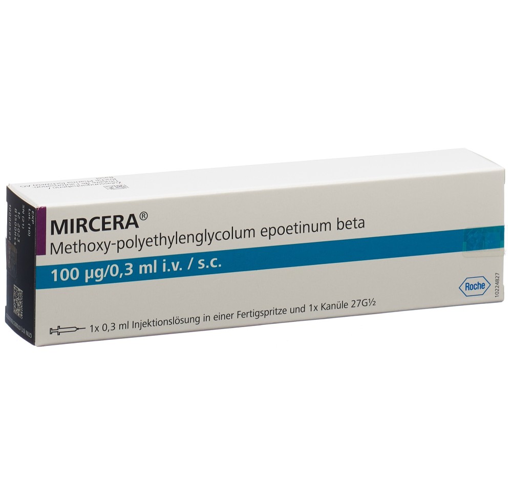 MIRCERA sol inj 100 mcg/0.3 ml ser pré