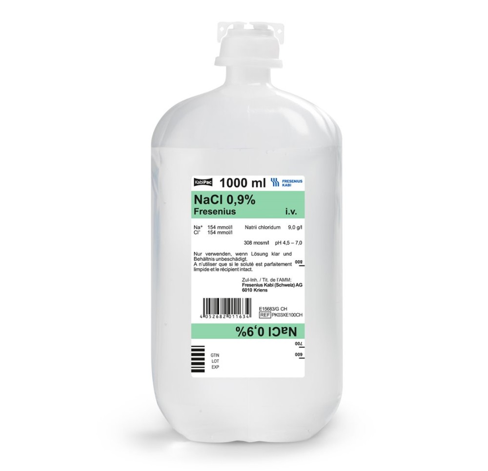 NACL Fresenius 0.9 % 1000ml KabiPac 10 pce