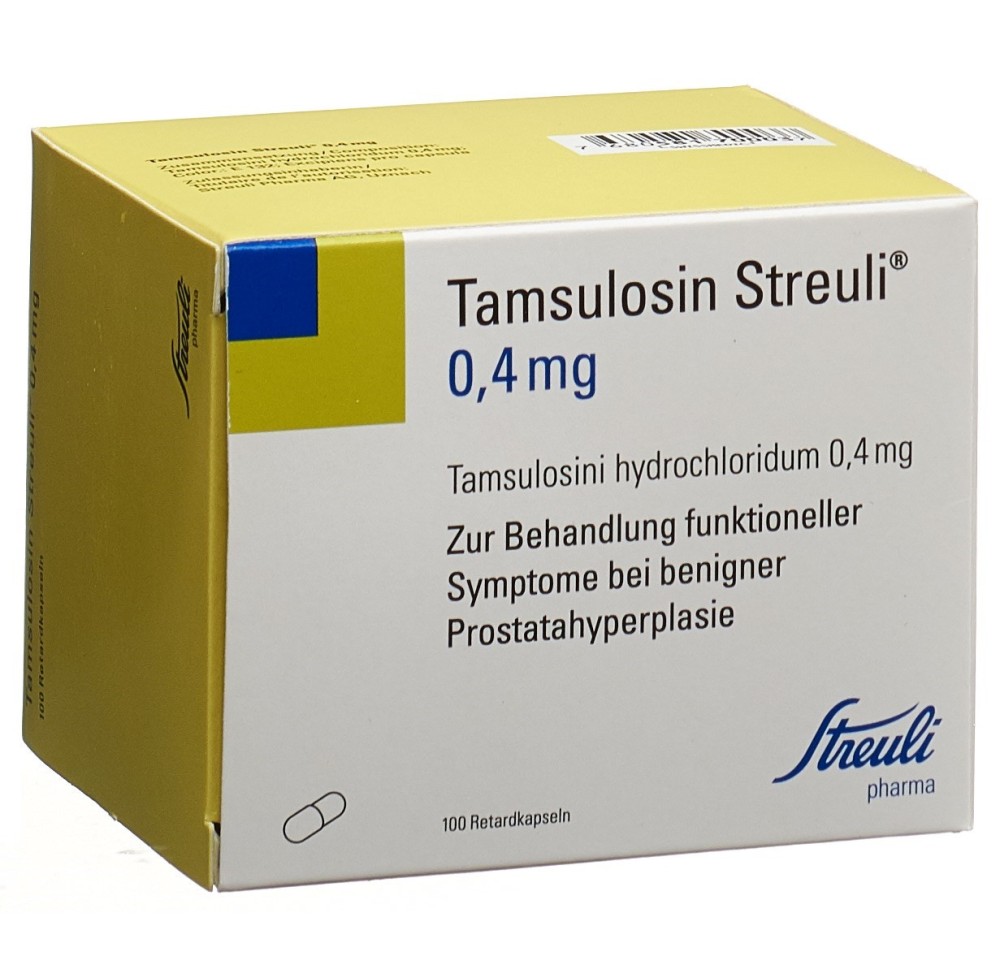 TAMSULOSINE Streuli caps ret 0.4 mg 100 pce