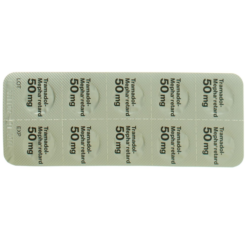 TRAMADOL Mepha retard cpr ret 50 mg 50 pce