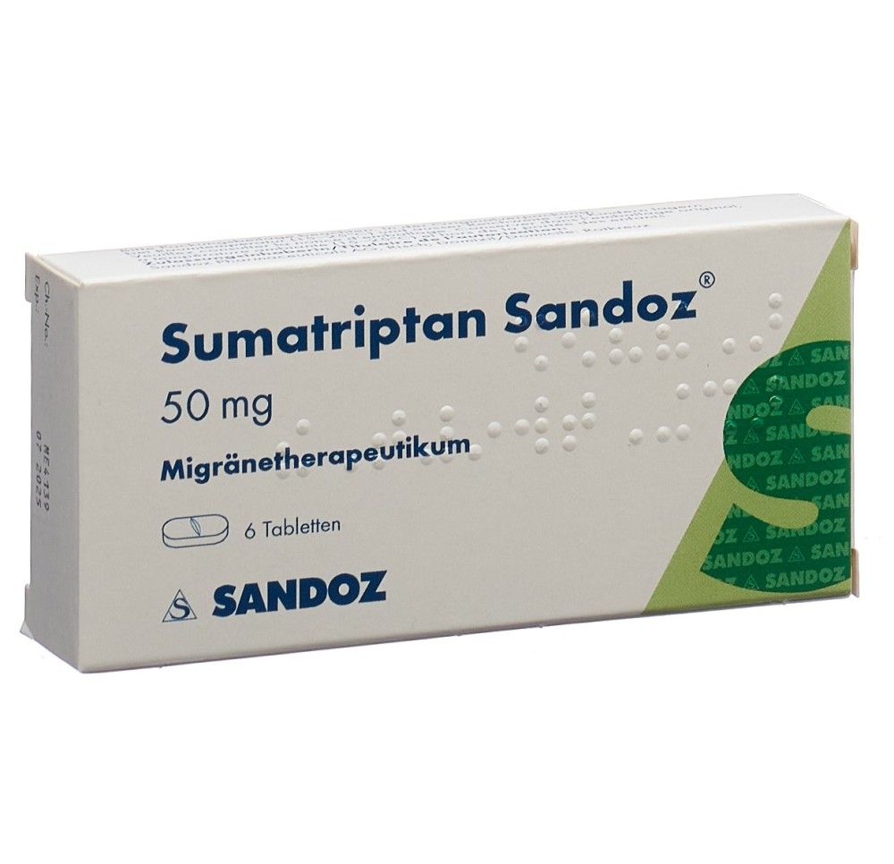 SUMATRIPTAN Sandoz cpr 50 mg 6 pce
