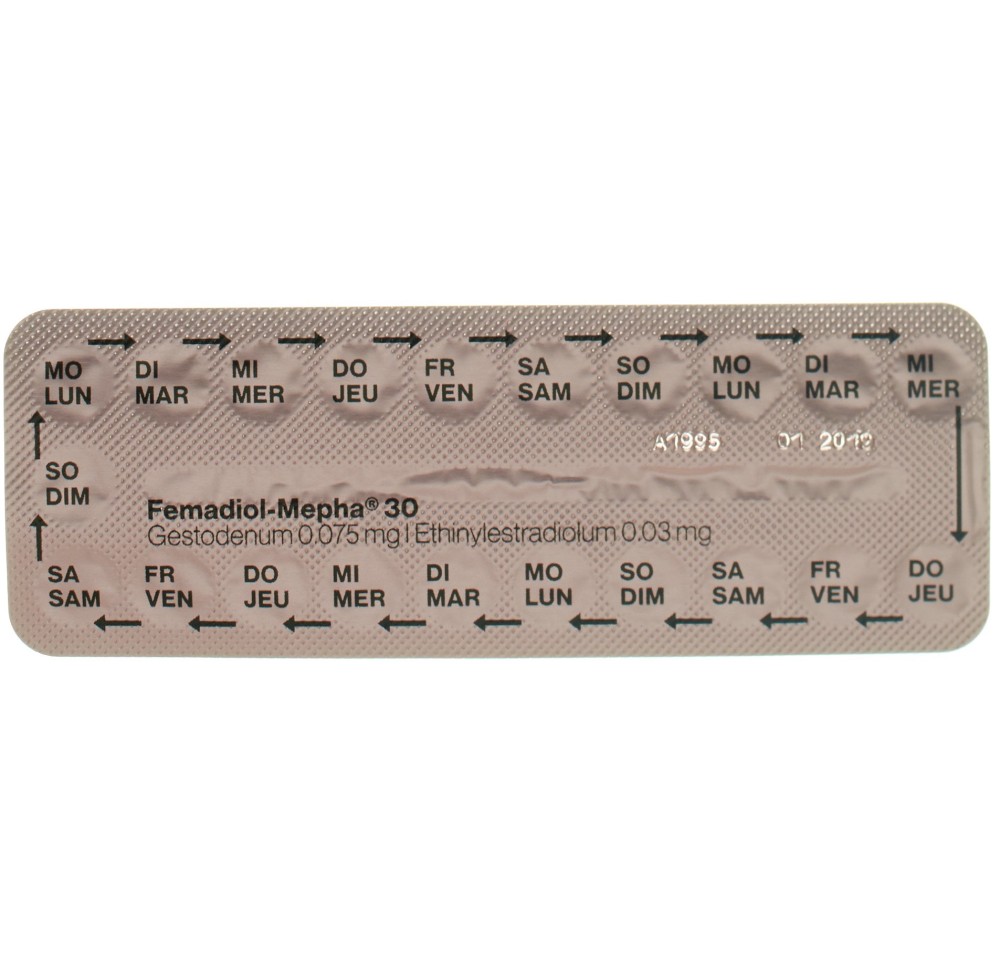 FEMADIOL Mepha 30 drag 6 x 21 pce