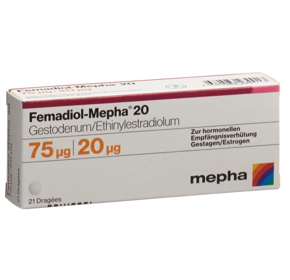 FEMADIOL Mepha 20 drag 21 pce