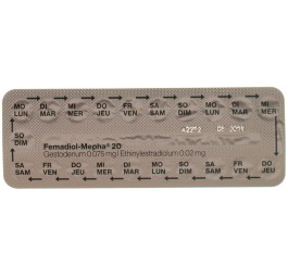 FEMADIOL Mepha 20 drag 6 x 21 pce
