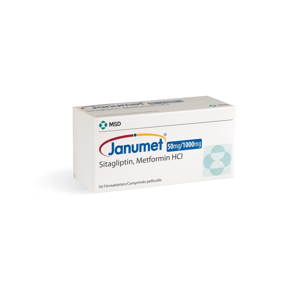 JANUMET cpr pell 50/1000 mg 56 pce